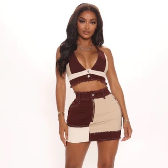 Fashion nova Denim  sweater skirt set - Picture 11 of 11